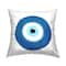 Stupell Industries Evil Eye Centric Bold Blue Abstract Circular Shapes Throw Pillow 18" x 18"